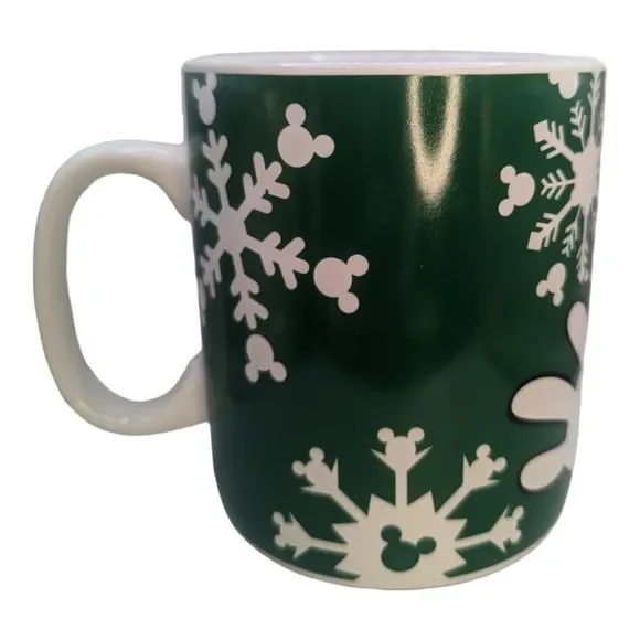 Christmas Mickey Mouse Coffee Mug Ceramic 24oz Disney Oversized Soup Cocoa - Picture 3 of 8